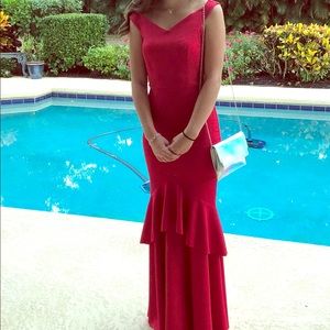 Red prom dress
